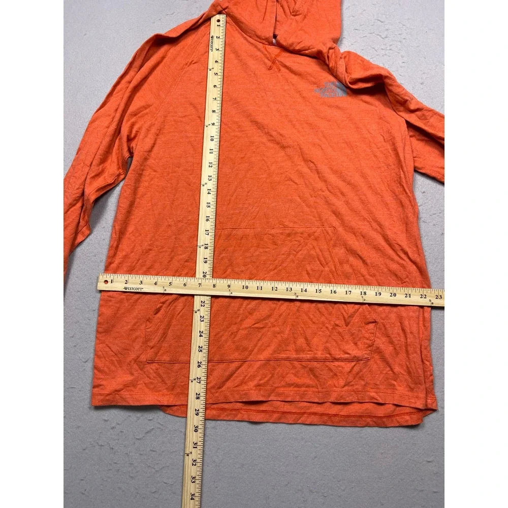 The North Face Classic Fit Hoodie Mens XL Orange Tri-Blend Pullover Excellent